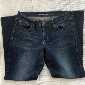 Old Navy Women's Dark Blue Boot Cut Jeans